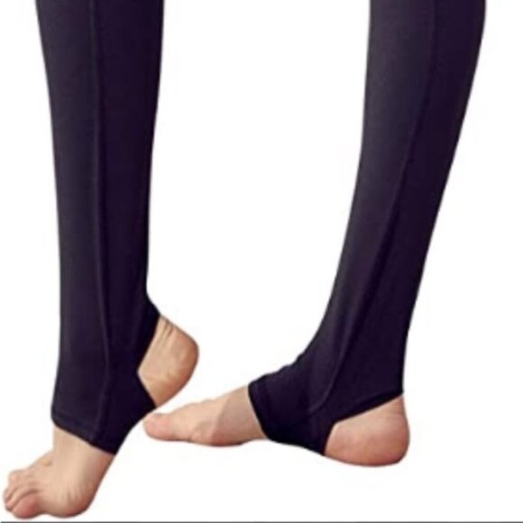 New Balance Stirrup Leggings High rise waist Pants Tights Black Size Small - Picture 7 of 15